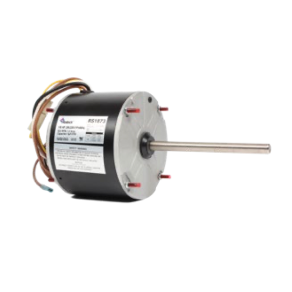 RS5462 - ROSTOCK - SINGLE SHAFT A/C CONDENSER FAN MOTOR (1) - 1/6 & 1/3 - HP 208-230V - 60HZ - 1075RPM - 2SPD CW/CCW - SHAFT1/2" BALL BEARING - FRAME 48 UL APPROVED
