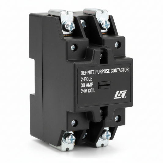 HEAVY DUTY DEFINITE PURPOSE CONTACTOR 2POLES 30AMP 24V UL