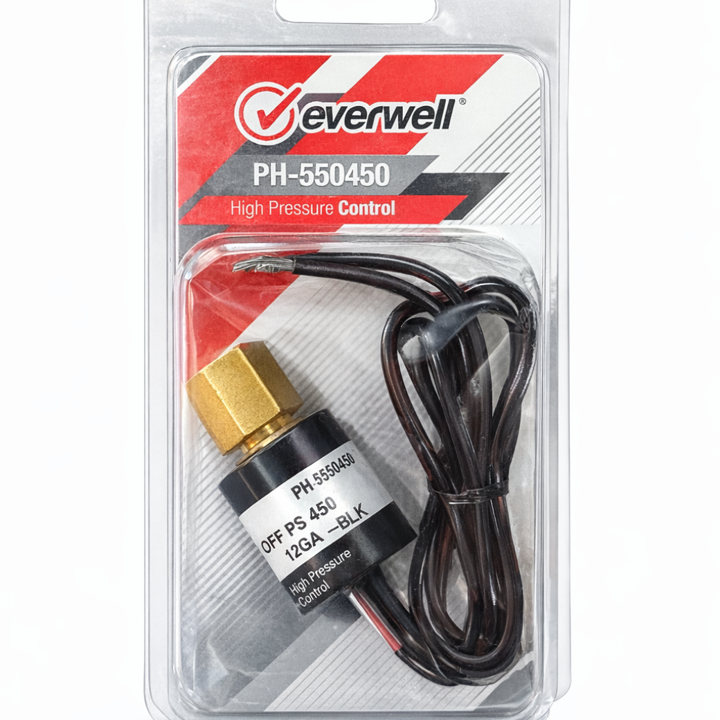 PRESSURE SWITCH SPST 1/4 SAE HIGH OPEN=550PSI CLOSE=450PSI FOR R-410A